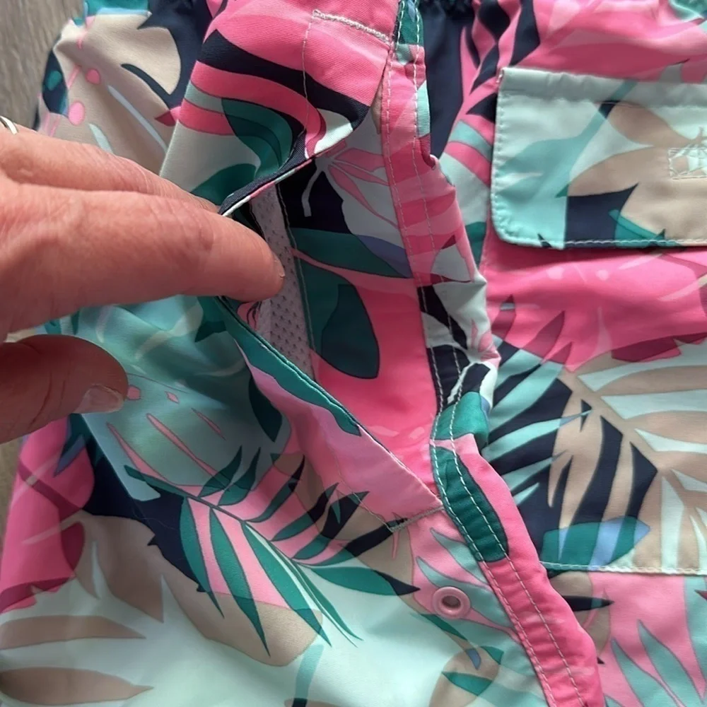 Old Navy‎ Tropical print board shorts girls 14/16 XL